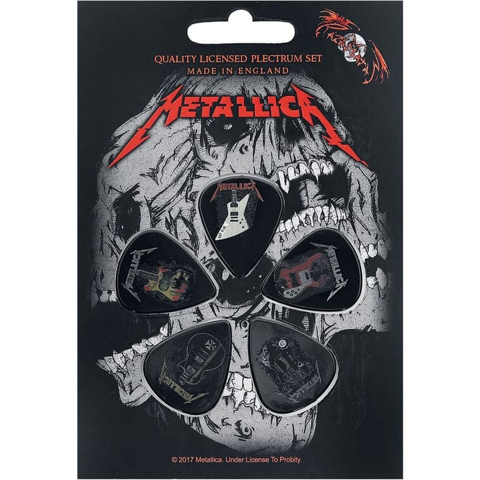 Metallica Guitars Unisex Plectrumset - meerkleurig - Standard