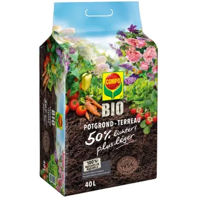 Compo Bio Potgrond Ca. 50% Lichter 40l