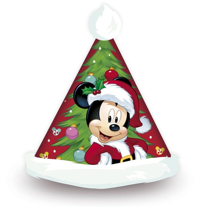 Arditex Kerstmuts Mickey 43 X 32 Cm Polyester Rood