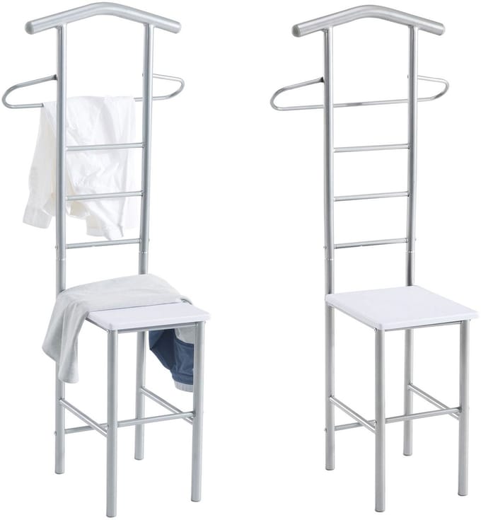 Kledingrek JIVO, set van 2 - wit