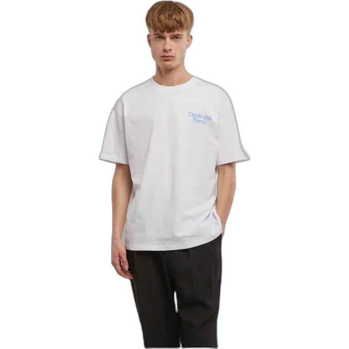 Mister Tee - Choose Your Drink Oversize Heren Tshirt - S - Wit