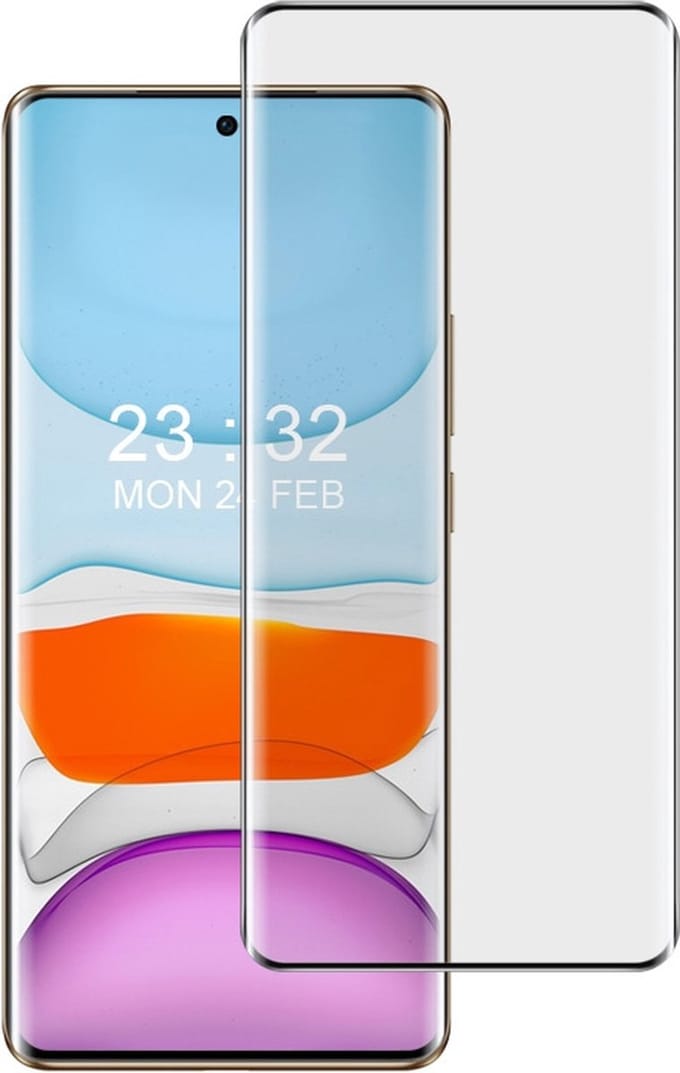 Solidenz Full Glue 3D Screen Protector Geschikt Voor Oppo Reno10 - Screen protector Reno10 - Tempered Glass protector