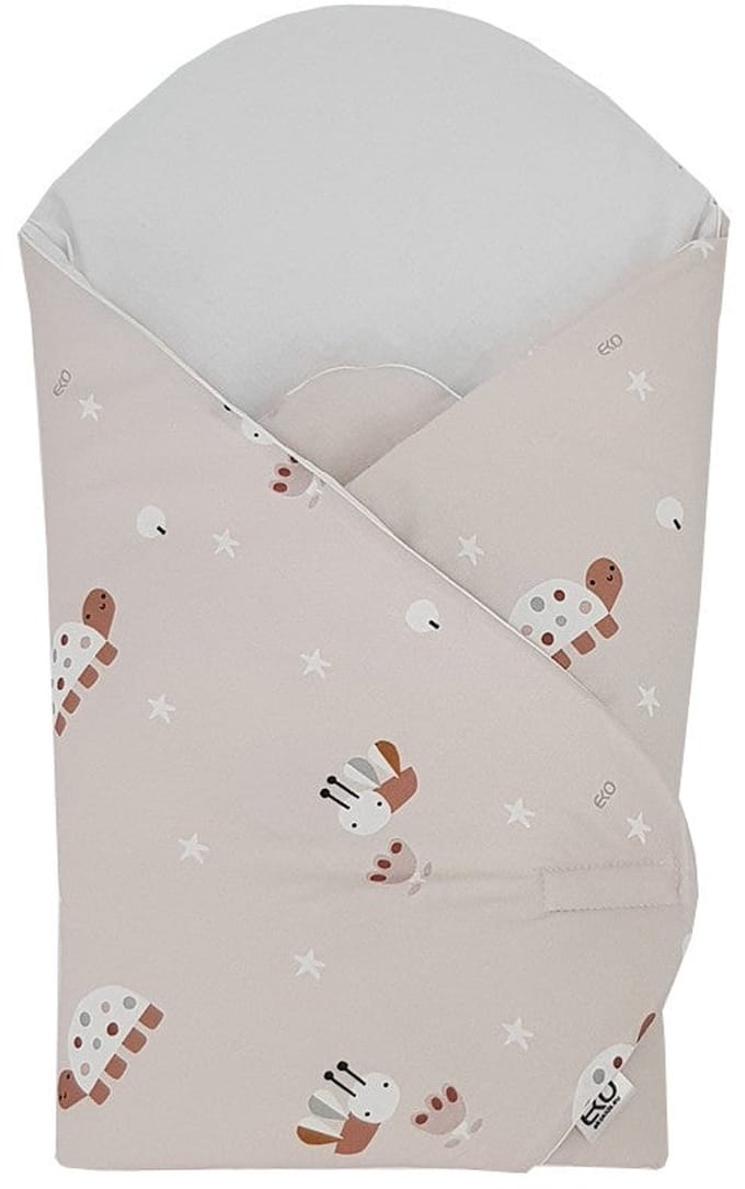 Printed Cotton Swaddle Blanket - Bees