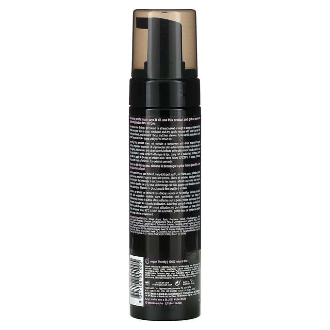 B.Tan, I I One-Turkist Tanning Mousse, 1-Hour Self-Tanning Mousse, Maximum Dark Circles, 6.7 Fl Oz (200 Ml) black