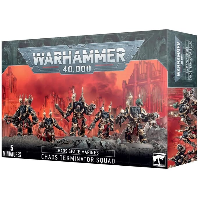 Set van 5 figuurtjes Games Workshop Warhammer 40k - Space Marine du Chaos Terminators (2019)