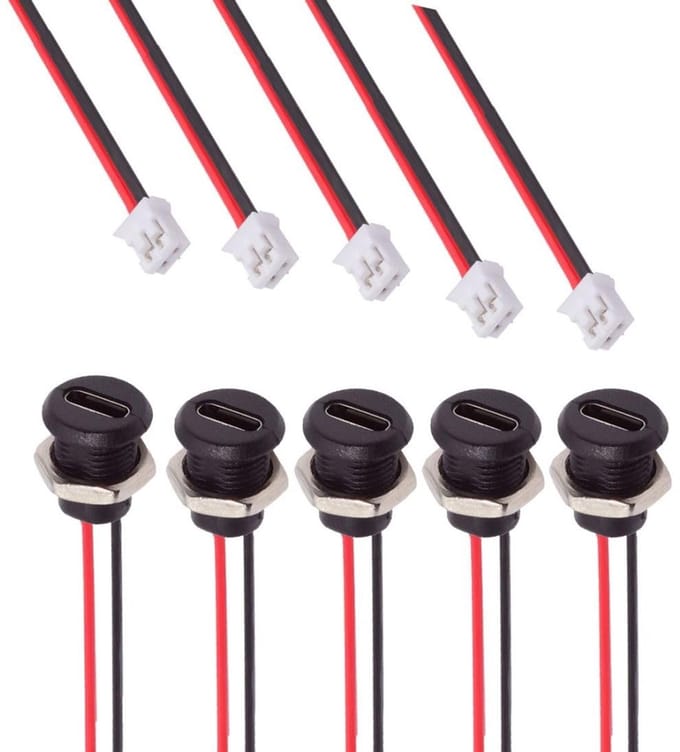 Allecto - Oplader Adapter Kabel - 2-Pin naar Usb C - 5V 3A - Snelle