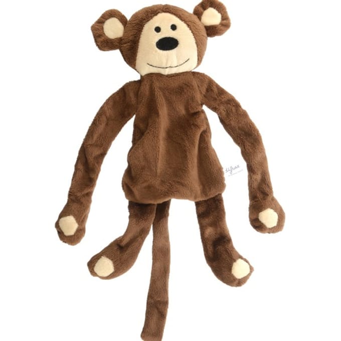 Difrax Babyknuffel - Aap mario - Zachte platte knuffel
