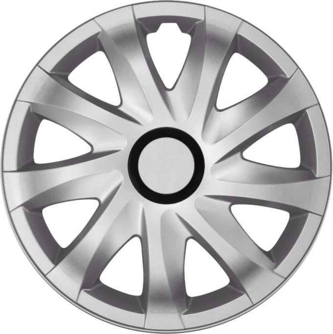 NRM - wieldoppen 14" - zilver - set van 4 stuks - ABS / Duurzaam / Resistant