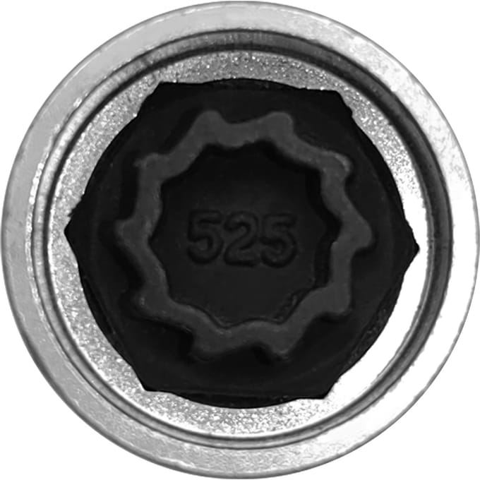 Volkswagen Security Master Vergrendelende Wielmoersleutel 524 Anti-diefstal Schroef Dopsleutel Gereedschap 525 zilver