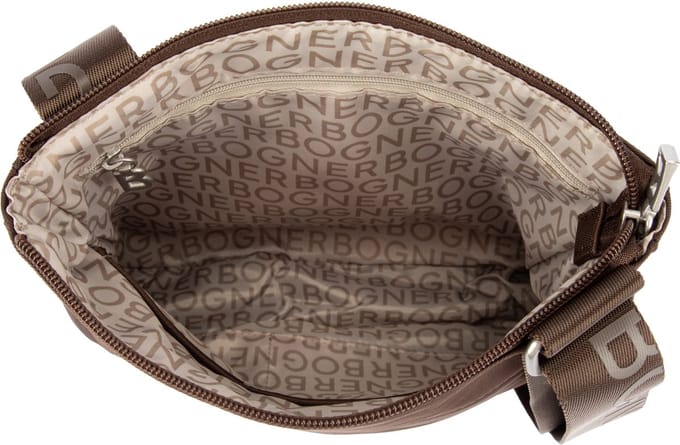 Bogner schoudertas Maxon Serena Shoulderbag Darkbrown donkerbruin