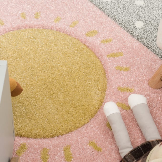 Kindertapijt Kosmos multicolor 120 cm rond
