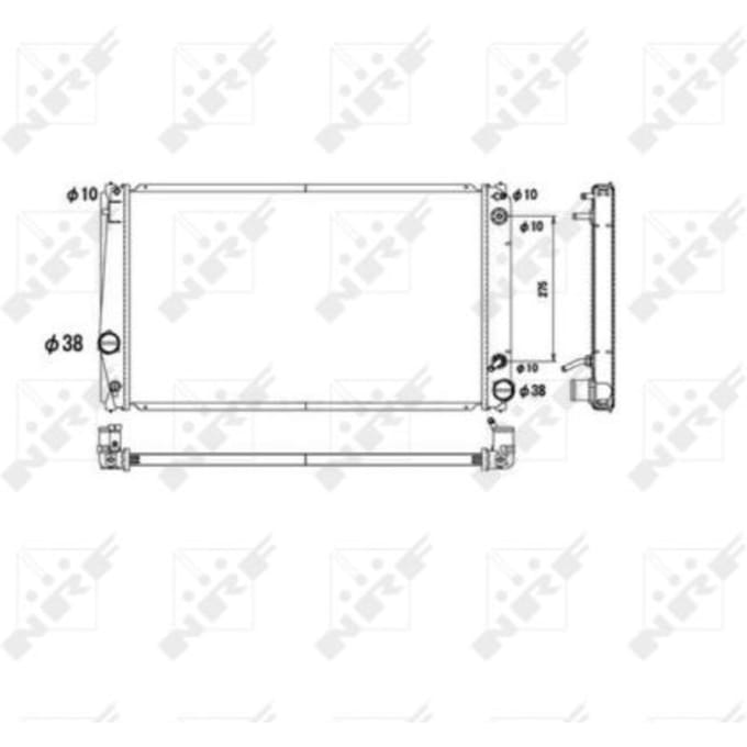 Radiator, motorkoeling NRF 53590