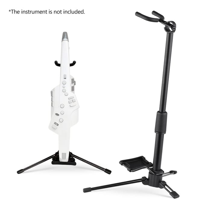 Opvouwbare digitale blaasinstrumentstandaard Verstelbare metalen Aerophone-houder Muziekinstrumentstandaard gray