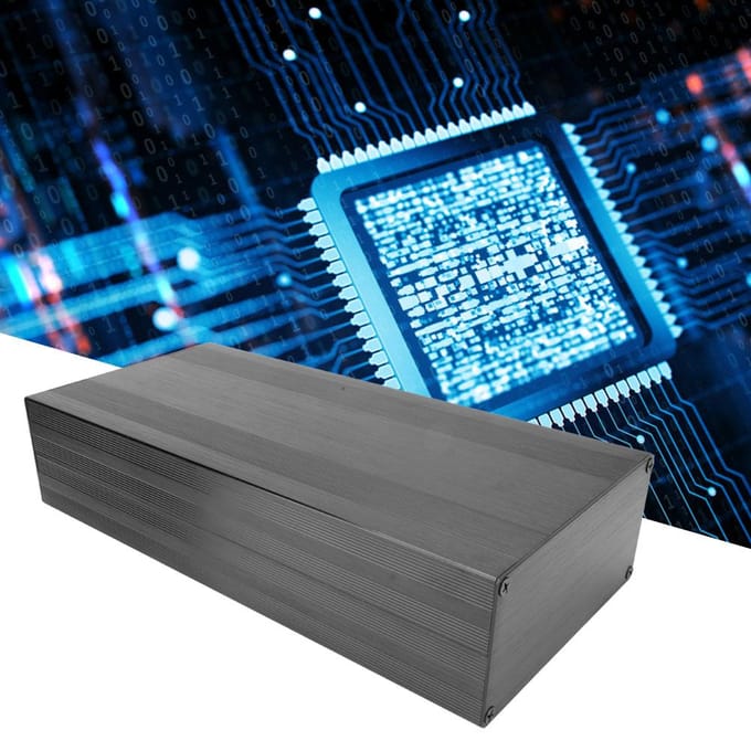 Aluminium Koelbehuizing met Split Type Elektronische Doos voor Versterker GPS (300 mm)