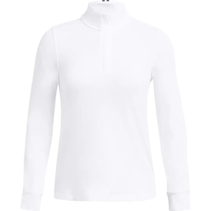 UA Playoff 1/4 Zip-White / / Midnight Navy