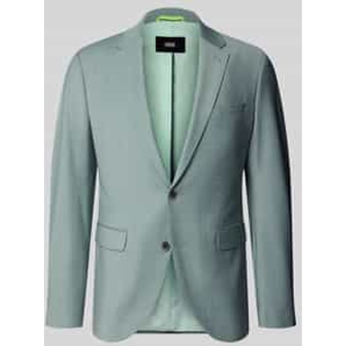 slim fit 2-knoops colbert met klepzakken model 'Monopoly'