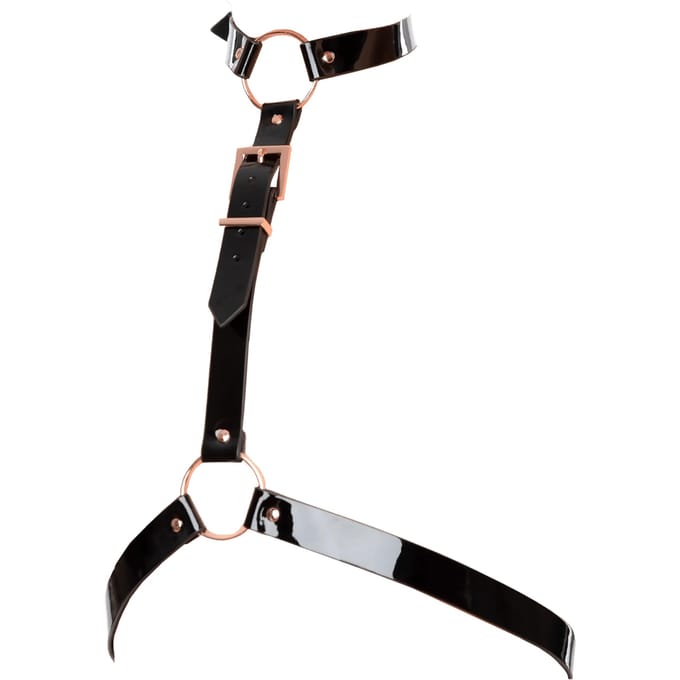 Kinky Diva – Hoogglans Body harnas – Zwart