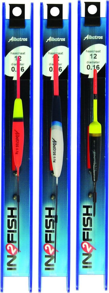 IN2FISH Tuigenset No.2 - 3 Tuigen dobber-tuigje-vissen
