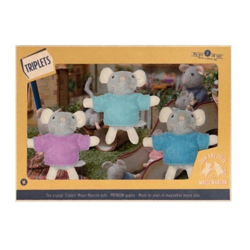 Het muizenhuis knuffel, de drieling