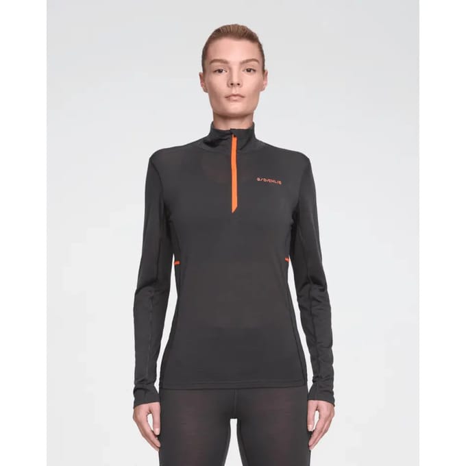 Dames half-zip trainingsshirt van wol Daehlie Sportswear Performance