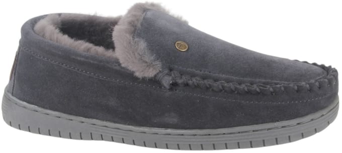 Warmbat Grizzly Mannen Sloffen - Grijs - Maat 47