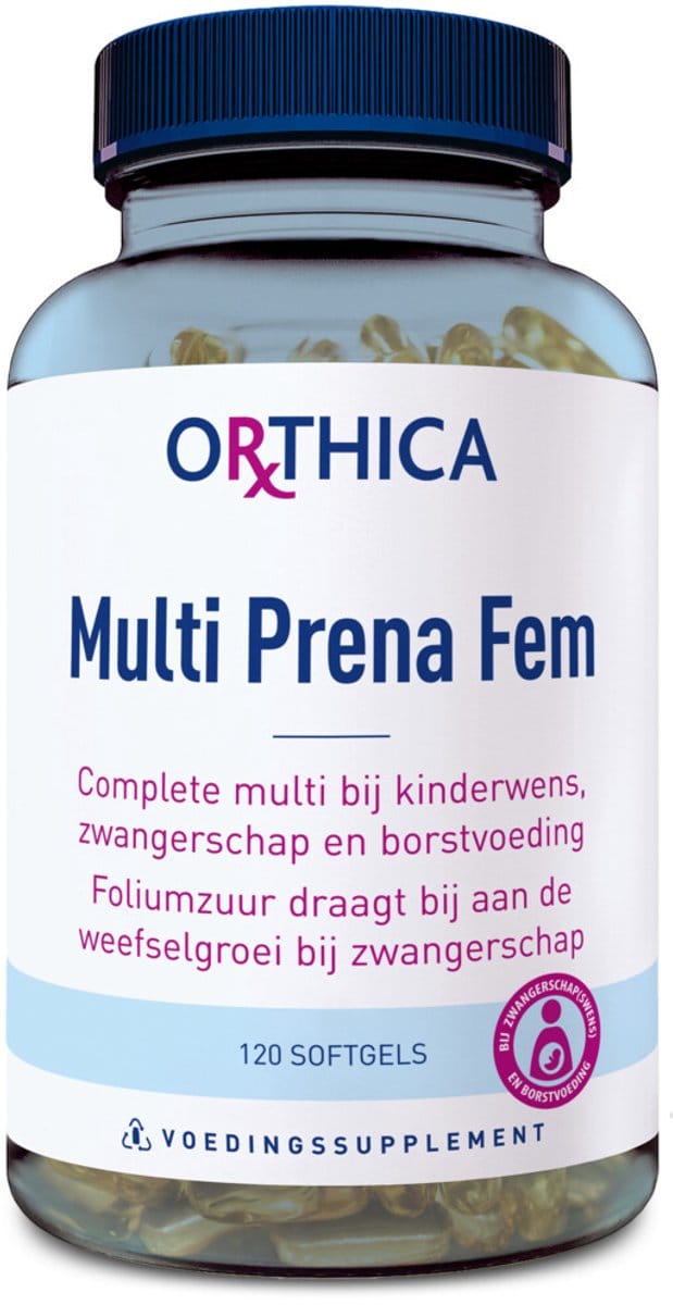 Orthica Multi Prena Fem - multivitamine zwangerschap - 120 softgels