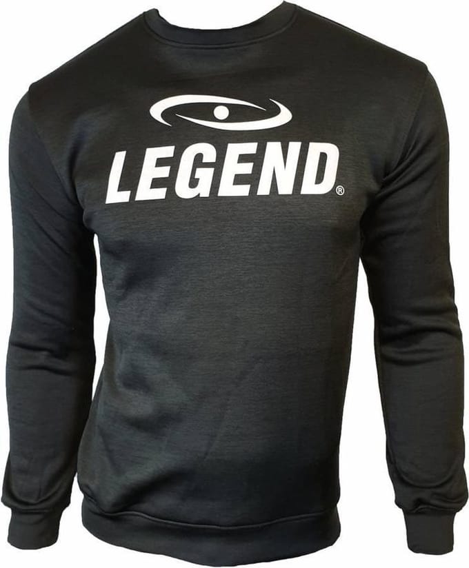 Legend Sports Sweater Heren Polyester Zwart Maat S