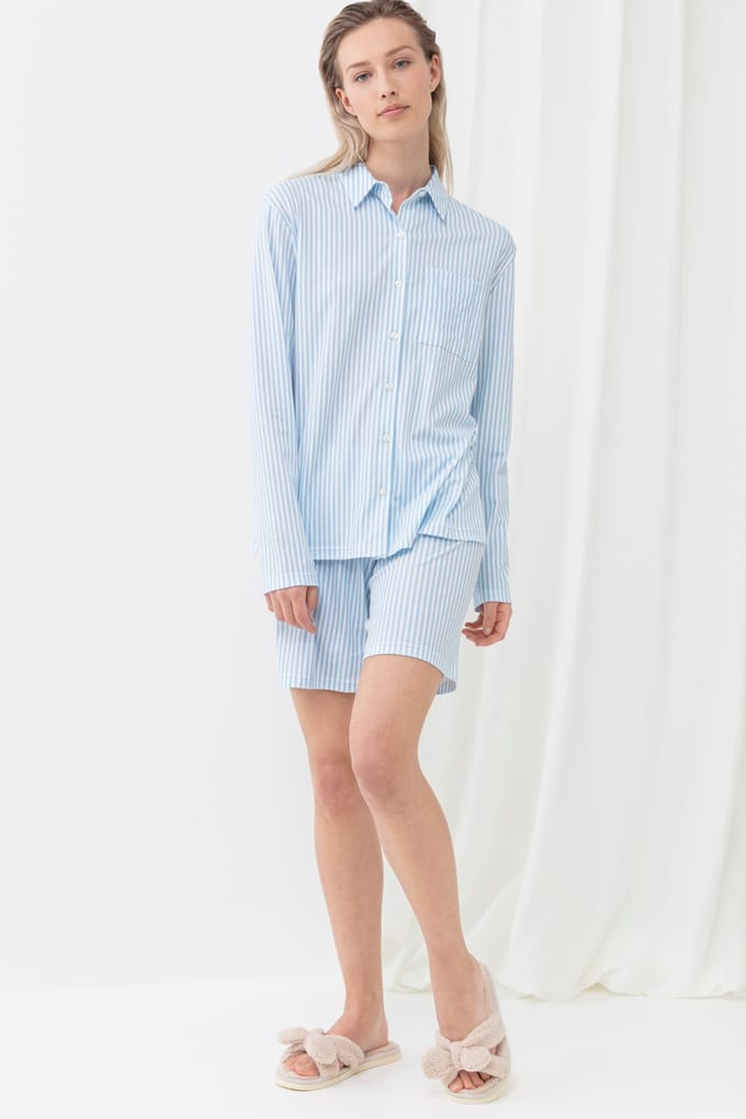 mey Damen Bermuda Serie Sleepsation Gestreift