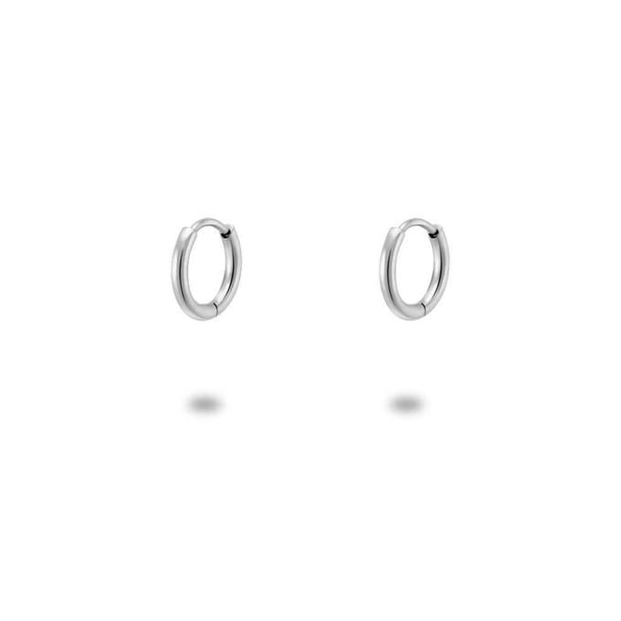 Twice As Nice Oorbellen in edelstaal, mini oorring, 9 mm
