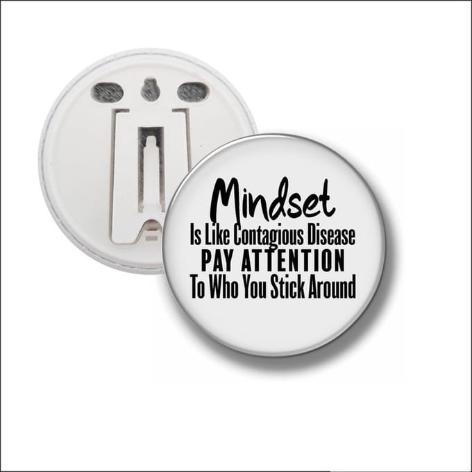 Button Met Clip 58 MM - Mindset
