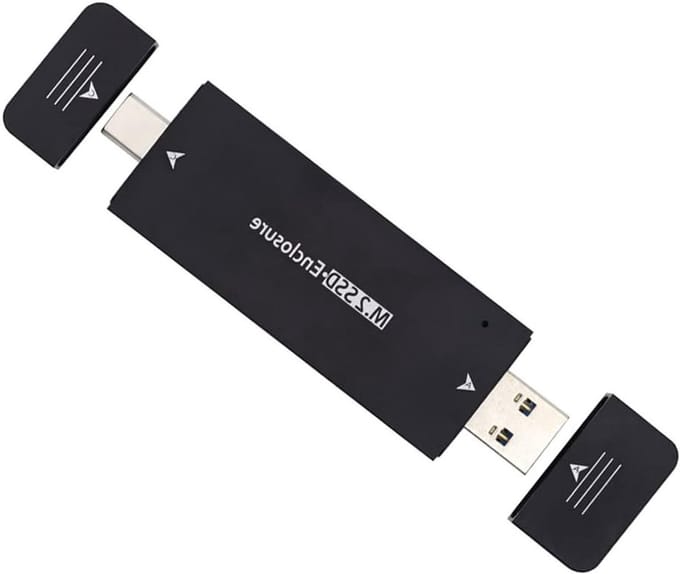 Adapter voor NVMe M-Key M.2 NGFF SATA SSD met Type-C en USB 3.0, RTL9210B Chipset, 2230/2240mm