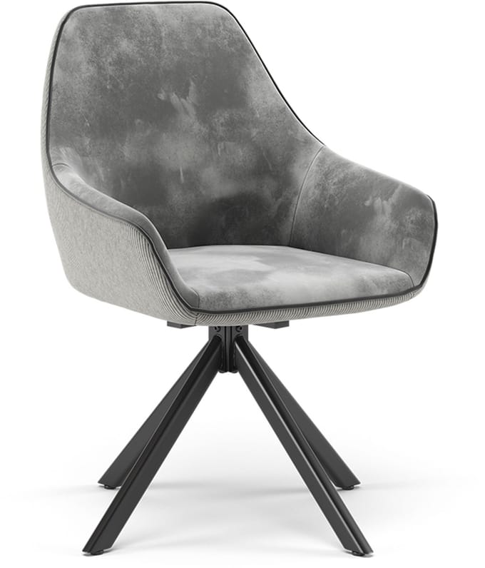 Vicco Eleganza Eetkamerstoel – 60 x 89 cm Lichtgrijs