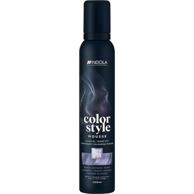 INDOLA Color Style Mousse Zilver lavendel Haarkleuring Dames 200 ml