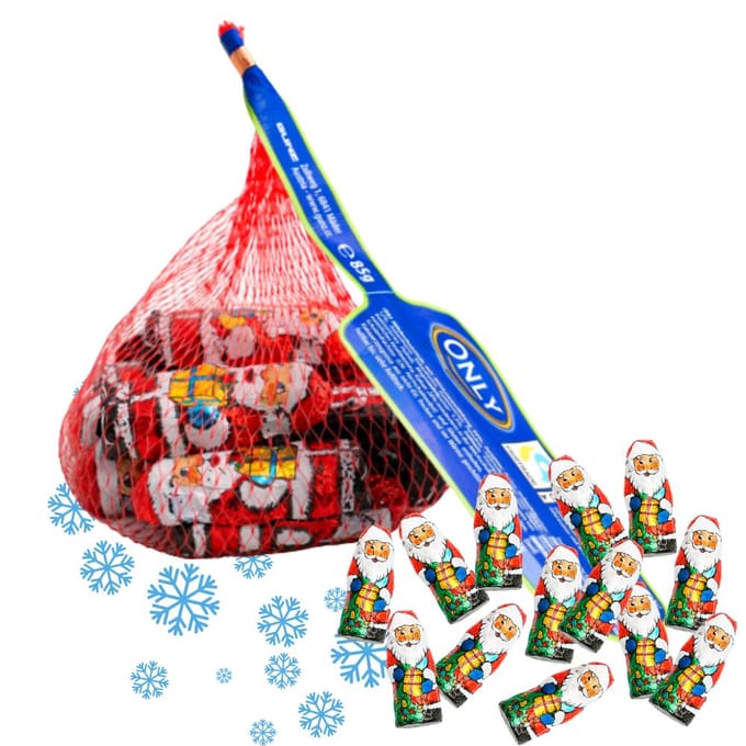 Seulement Pères Noël en Chocolat au Lait Noël 85 g