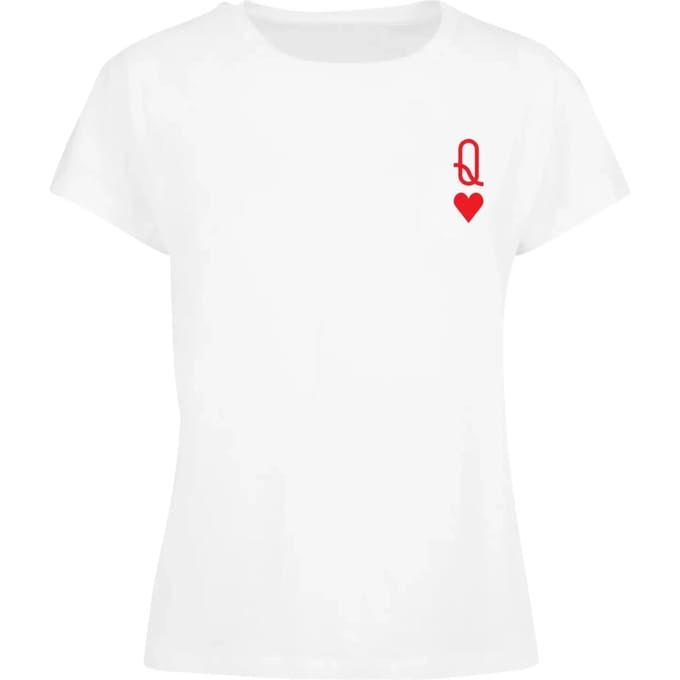 Merchcode Dames-T-shirt 'Ladies Hugs & Love' met ' Queen ' en 'Box' MP5012552
