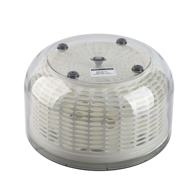 Elektrische Salade Slinger Ingebouwd Afvoersysteem 1500mAh Wassen Drogen Groenten Groente Fruit Slinger Large white