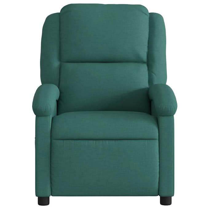 vidaXL - Fauteuil - verstelbaar - stof - donkergroen