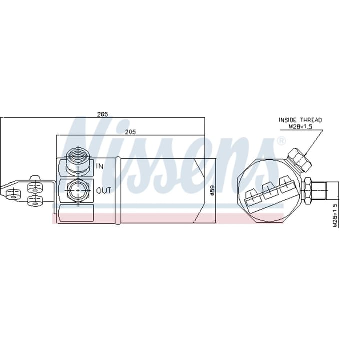 Droger, airconditioningsysteem NISSENS 95194