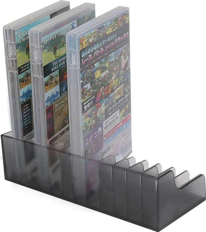 Gadgetpoint - Spelhouder - Opbergbox - Accessoires geschikt voor Nintendo Switch - Zwart - 2 stuks