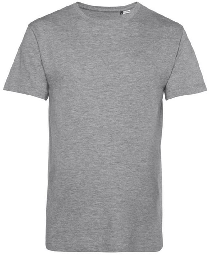 B&C Heren Organisch E150 T-Shirt (Heide Grijs)