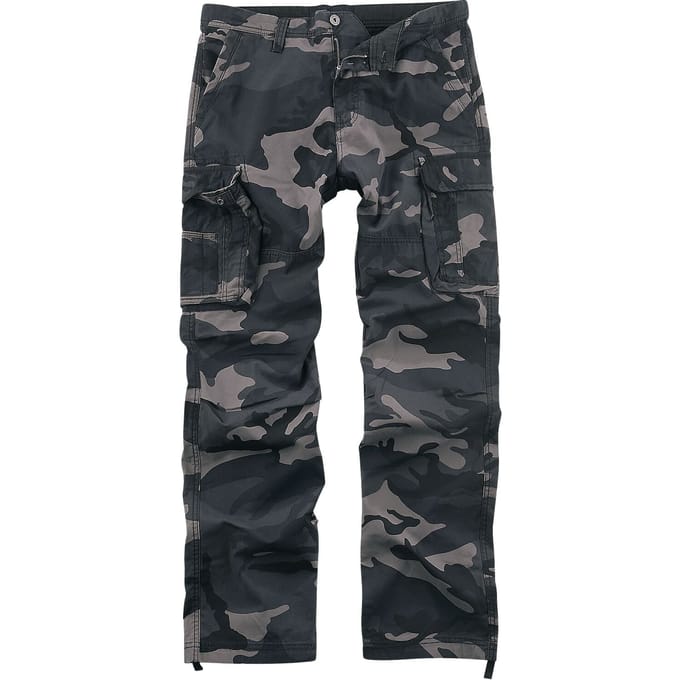 Vintage Industries Cargobroek - Reef Pants - M tot XXL - voor Mannen - dark camo