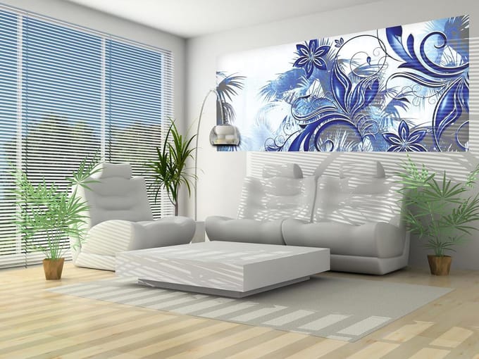 Flowers Abstract Art Photo Wallcovering