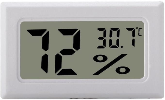 Digitale Mini LCD Hygrometer Thermometer Wit voor Binnen