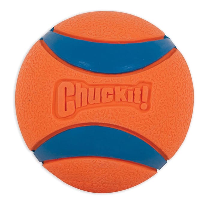 Chuckit! Ultra Ball - Hondenbal - Rubber - Drijvend - Maat M - 6 cm - Oranje - 2 stuks