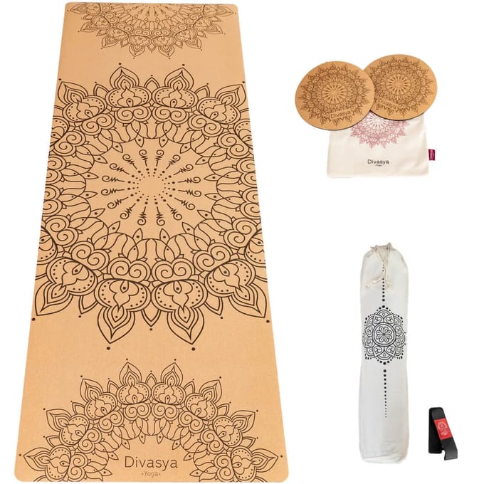 Kurkens yoga mat met set Divasya-Yoga 002
