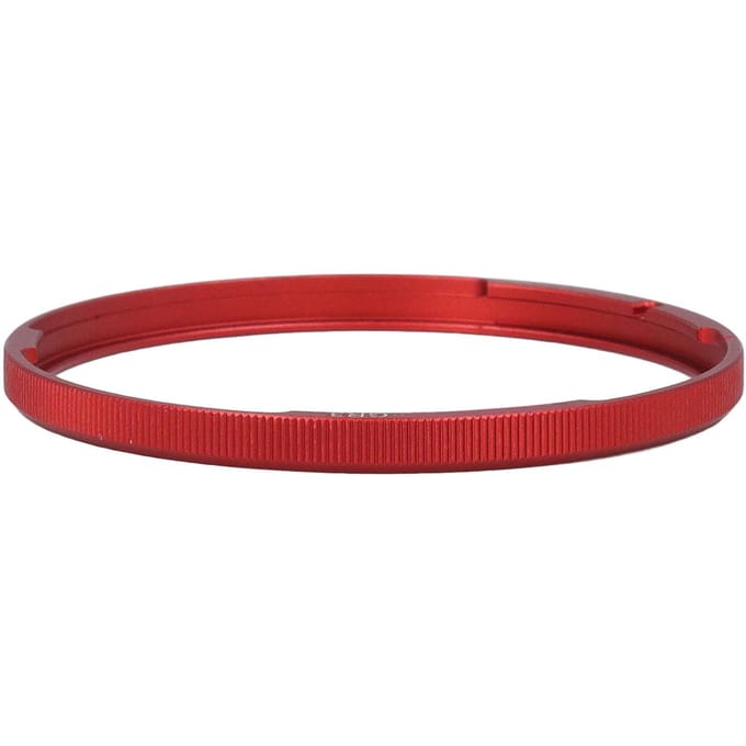 Bague de décoration d'objectif en alliage d'aluminium protectrice légère à clipser pour GR3 Rouge