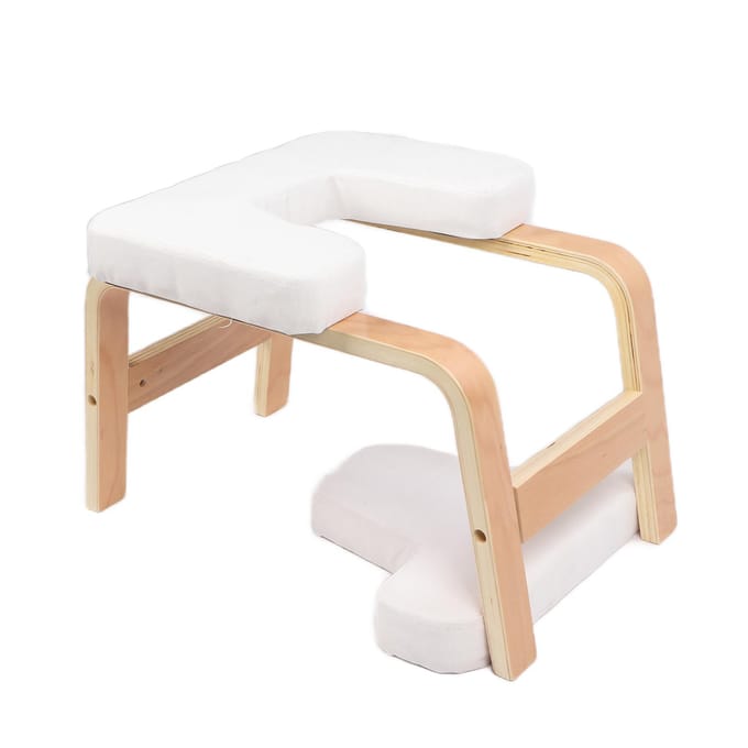 Yoga Hoofdstand Kruk Beuk Multifunctionele Fitness Inversie Stoel voor Thuis Wit white