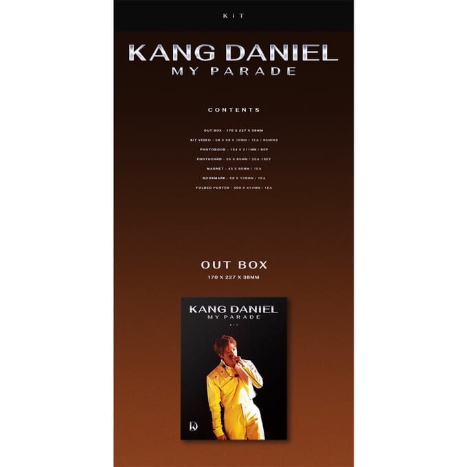 KANG DANIEL - [KiT VIDEO] MY PARADE black