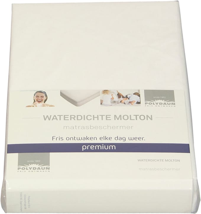 Polydaun Moltonhoes Waterdicht - 140 x 190/210 cm - Wit