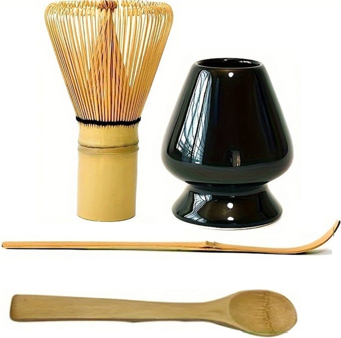 Livano Matcha Set - Starterkit - Klopper - Matcha Thee Set - Matcha Whisk - Zwart